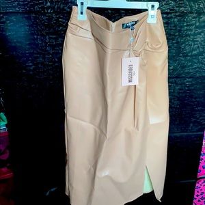 Faux wrap midi skirt (tall)